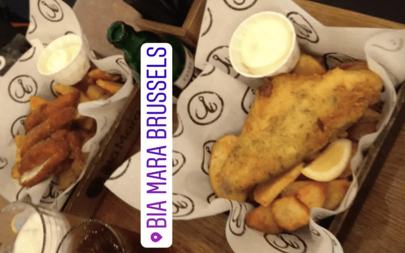 fish and chips en bruselas restaurante bia mara