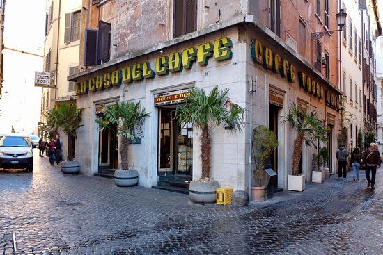 La casa del café en Roma