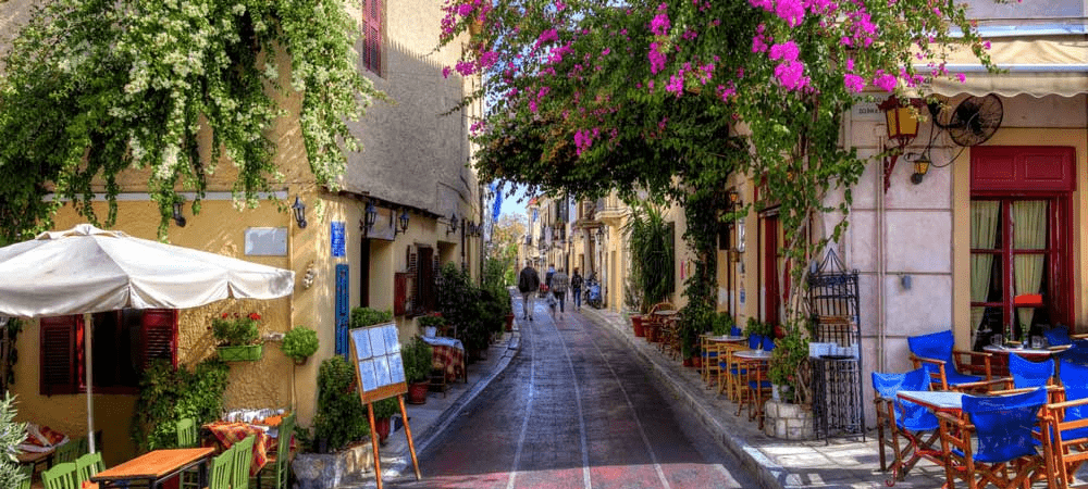 Barrio de la Plaka de Atenas