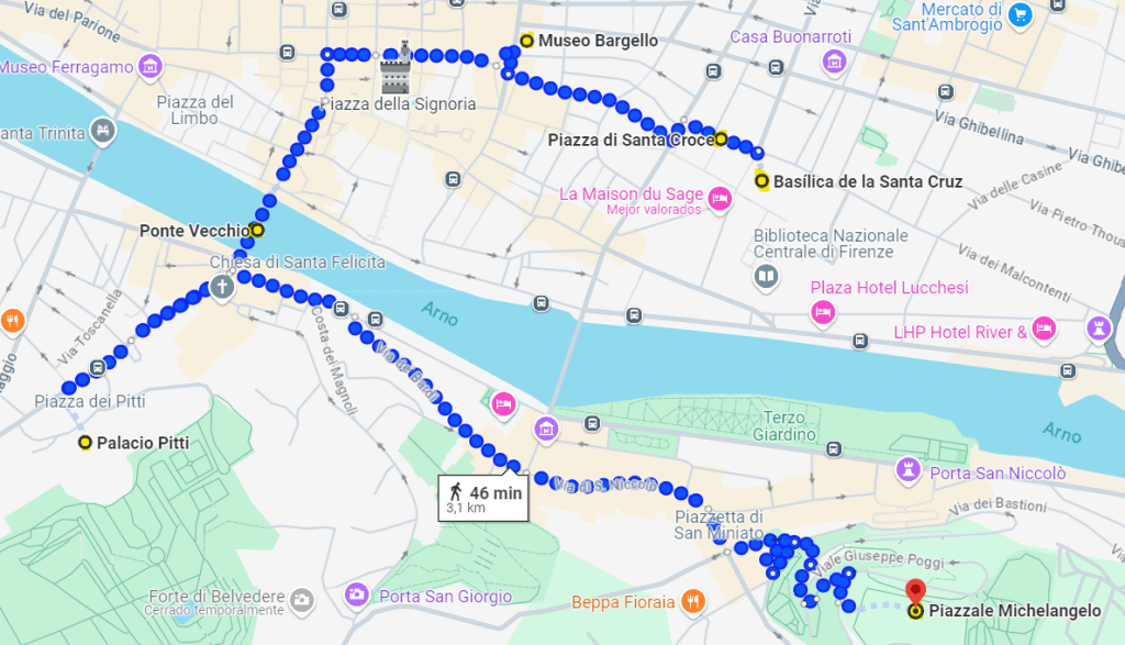 mapa dia 3 florencia