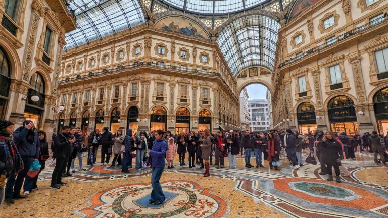 galeria vittorio emanuelle II en Milán