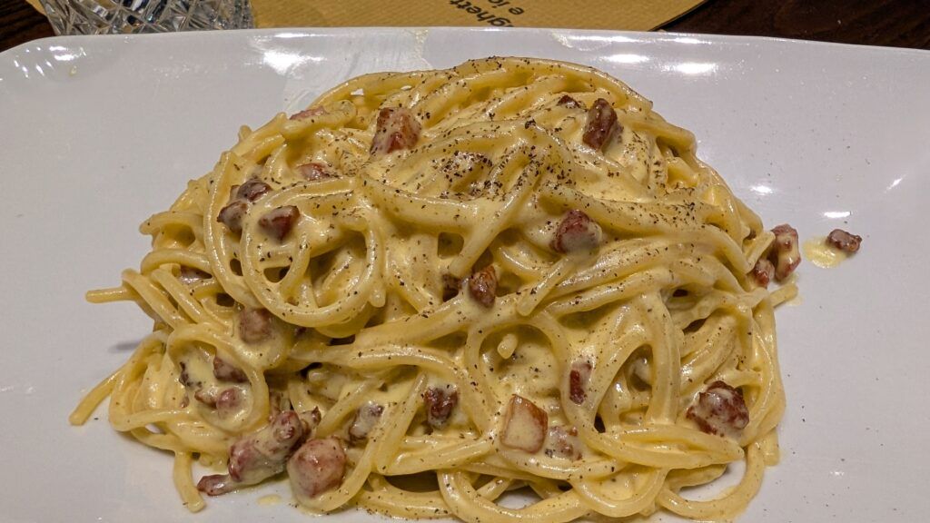 mejor pasta carbonara de milan
