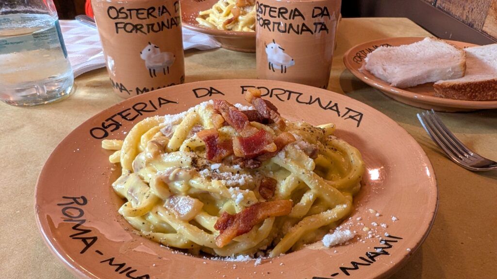 mejor pasta carbonara casera de milan