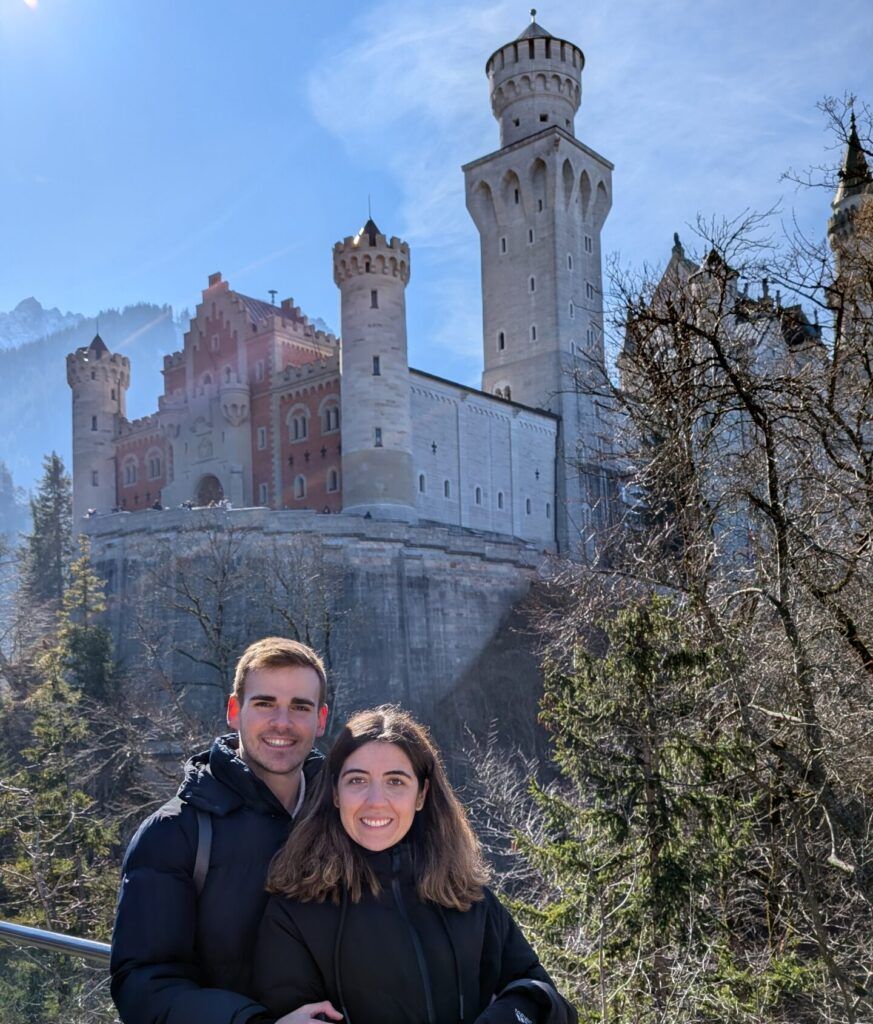 Castillo de Neuschwanstein desde el frente