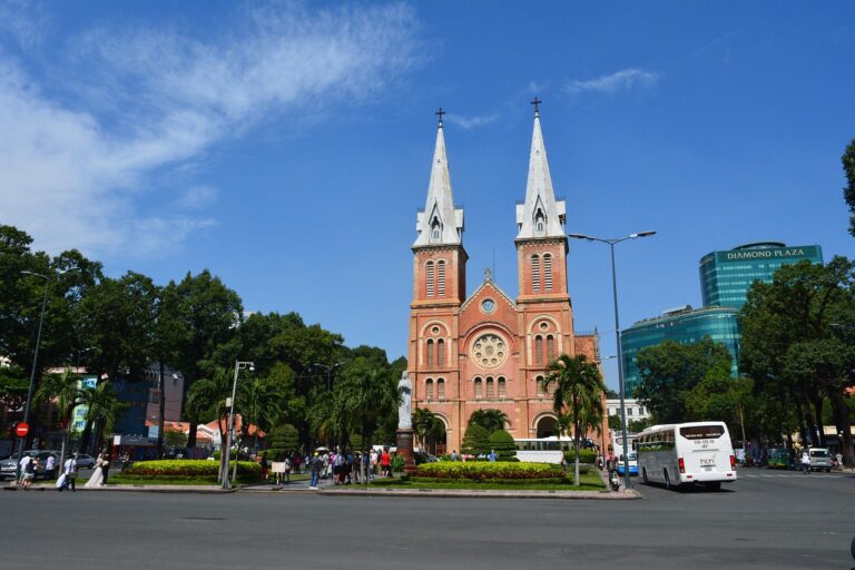 cathedral, church, architecture, saigon, ho chi minh city, vietnam, notre-dame, basilica, catholic, blue church, saigon, saigon, saigon, saigon, saigon, vietnam